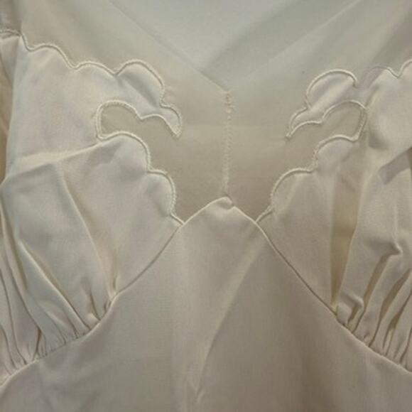 Vintage Komar Slip Dress Chemise Size 36 Short Cream - Picture 11 of 16
